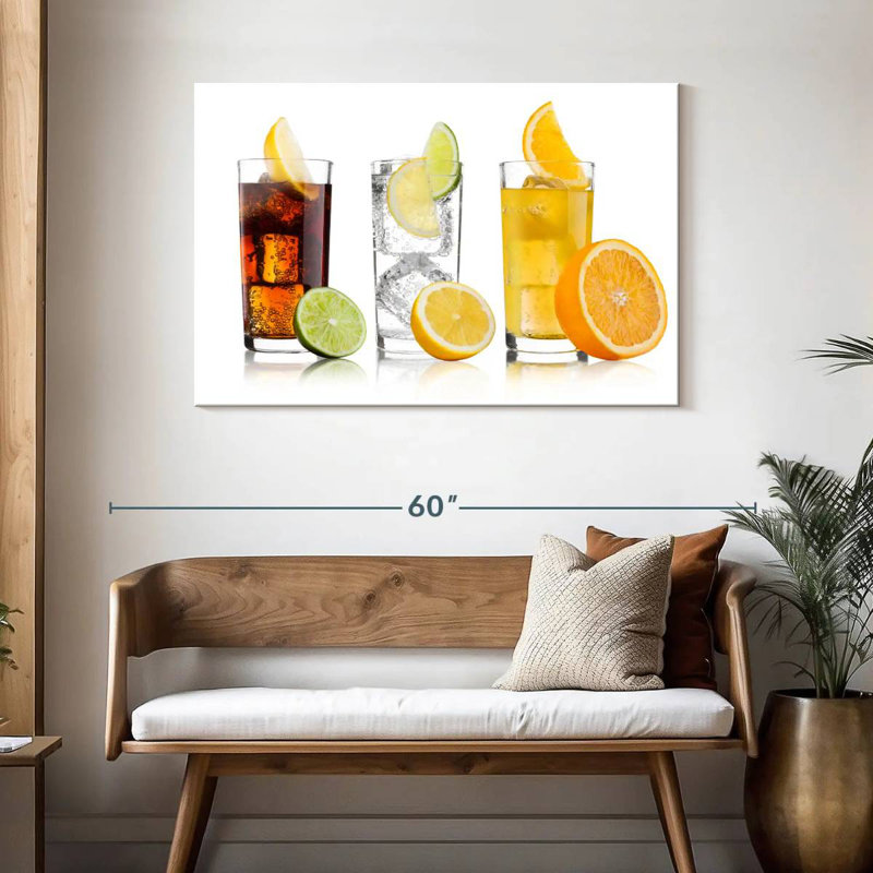 Yarlin Variety Of Drinks, 30" H x 45" W