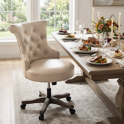 Asyra Wide Back Tufted Swivel Task Chair