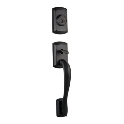 Avalon Exterior Portion Handleset with Single Cylinder Deadbolt (Interior Portion Sold Separately)