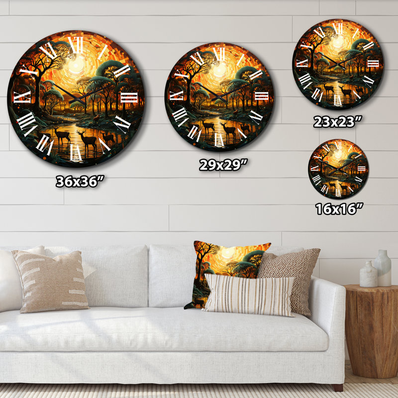 Horloge murale African Savannah Symphony VI, Petit