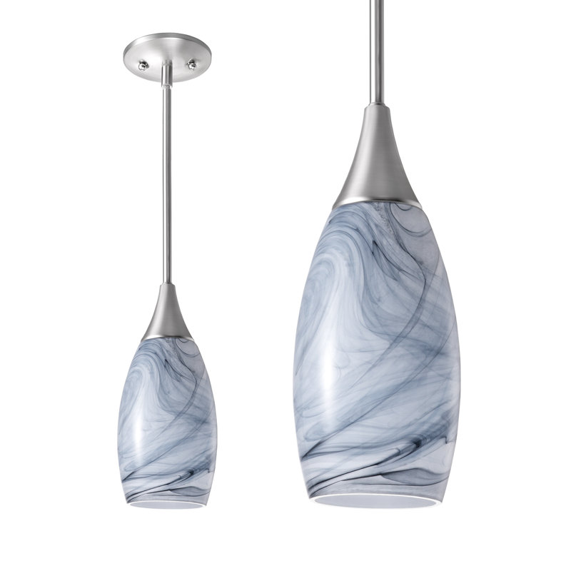 Luminaire suspendu en forme de goutte 1 lumière Cowie