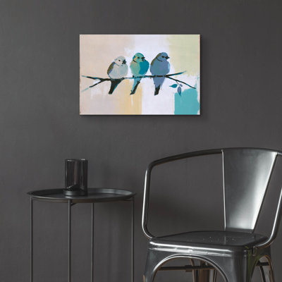  'Whispering Birds' by Svetlana Aleynikova Acrylic Glass Wall Art, 24" x 16"