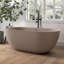 Baignoire de trempage autoportante à surface solide Medunjess 59 po-121599997