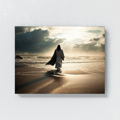 «Sense Canvas Jesus 30», reproduction d'art sur toile, affiche petit format 16 x 12 / 0,75 po