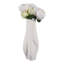 Vase sculpté en porcelaine avec silhouette courbée organique et détails texturés complexes pour un accent artistique et une décoration contemporaine dans des décors modernes-472858096