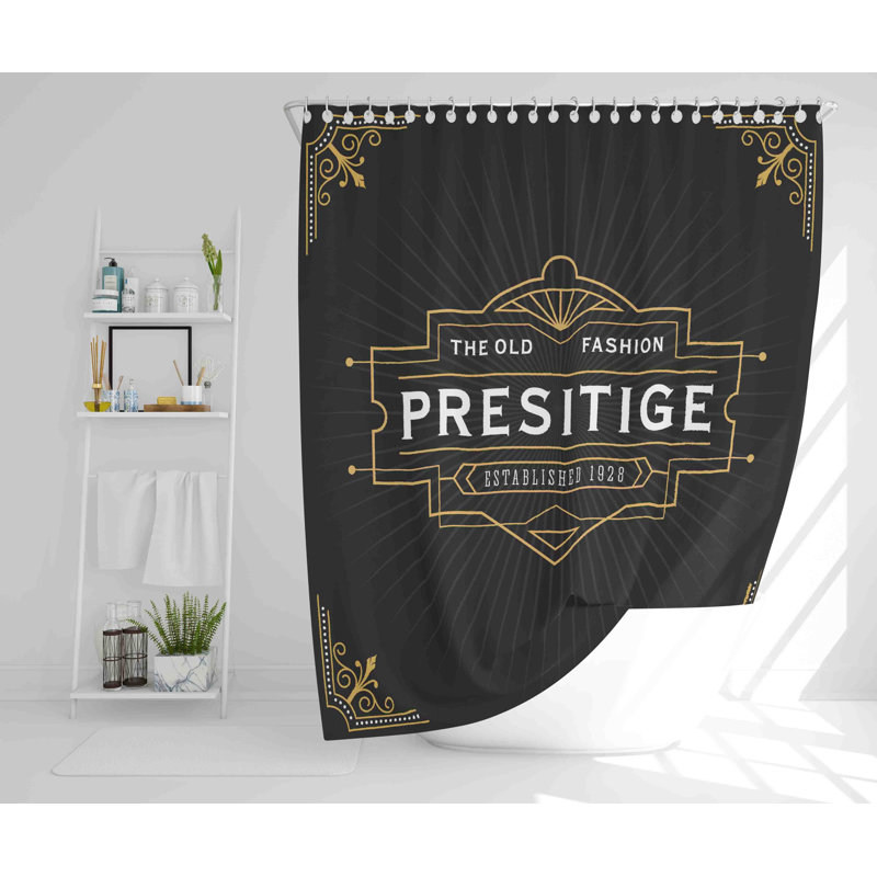 Newman Polyester Shower Curtain Set, 168cm H x 168cm W