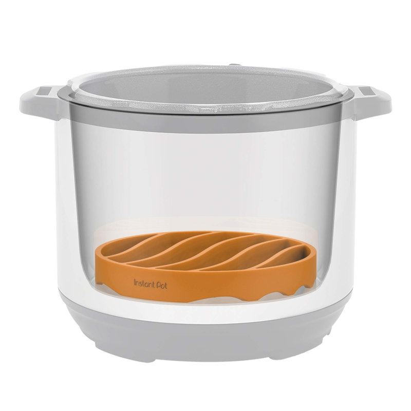 Instant Pot Silicone Roasting Rack - BPA-Free, Heat Resistant (Orange)