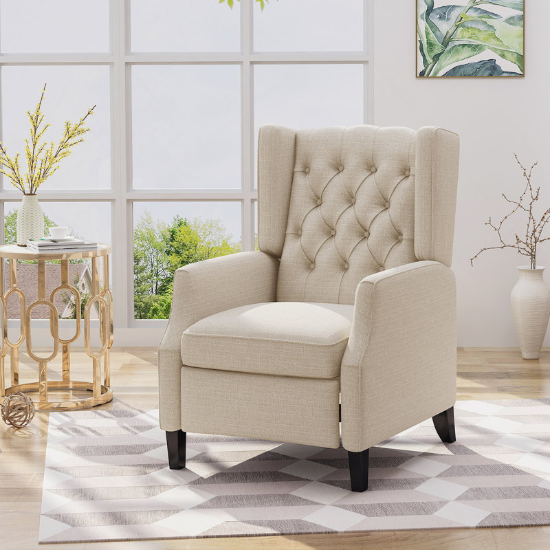 Fauteuil inclinable, Tissu beige