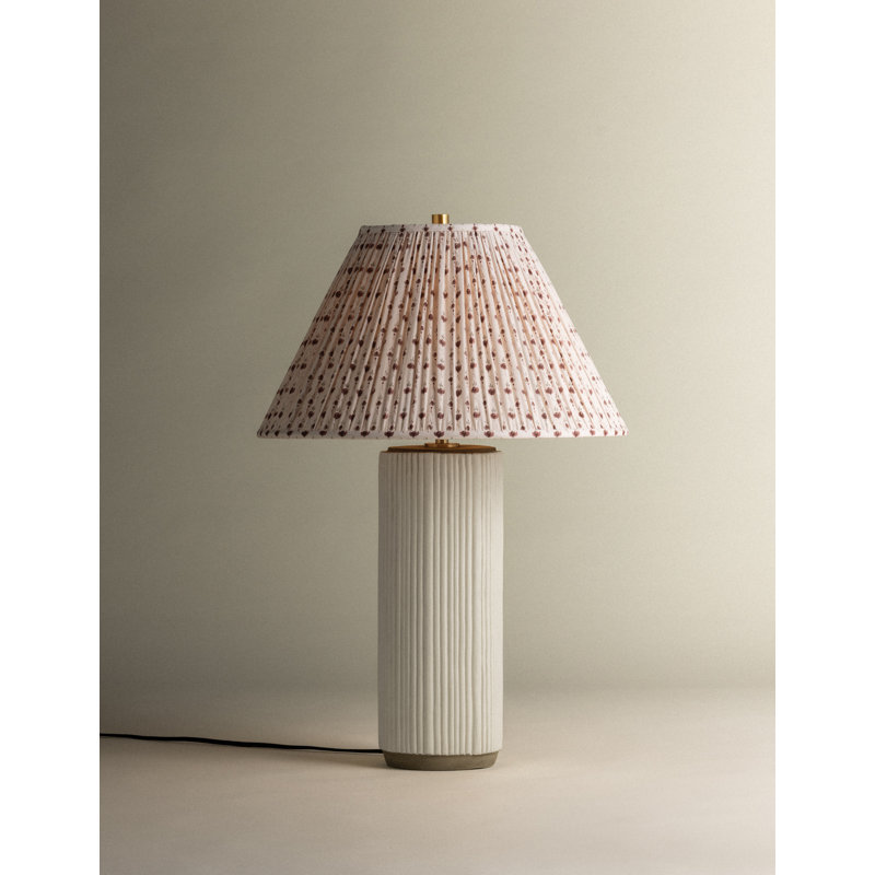 Crestwood Table Lamp With Primrose Red Shade