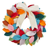Wool Felt Multicolored Wreath