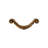 3 1/2" Center to Center Ornate Curved Drop Pull CP Series-12830269