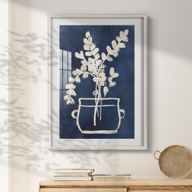 Marbrage sur toile tendue, H 28,5 po x l 20,5 po, Blanc
