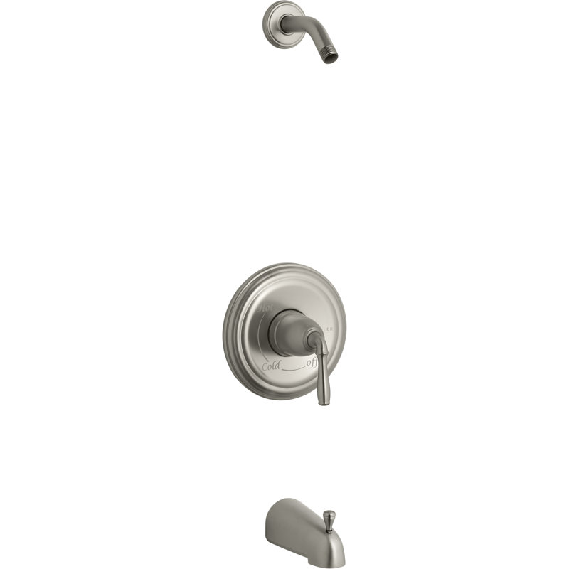 Devonshire Tub and Shower Faucet, Vibrant Brushed Nickel