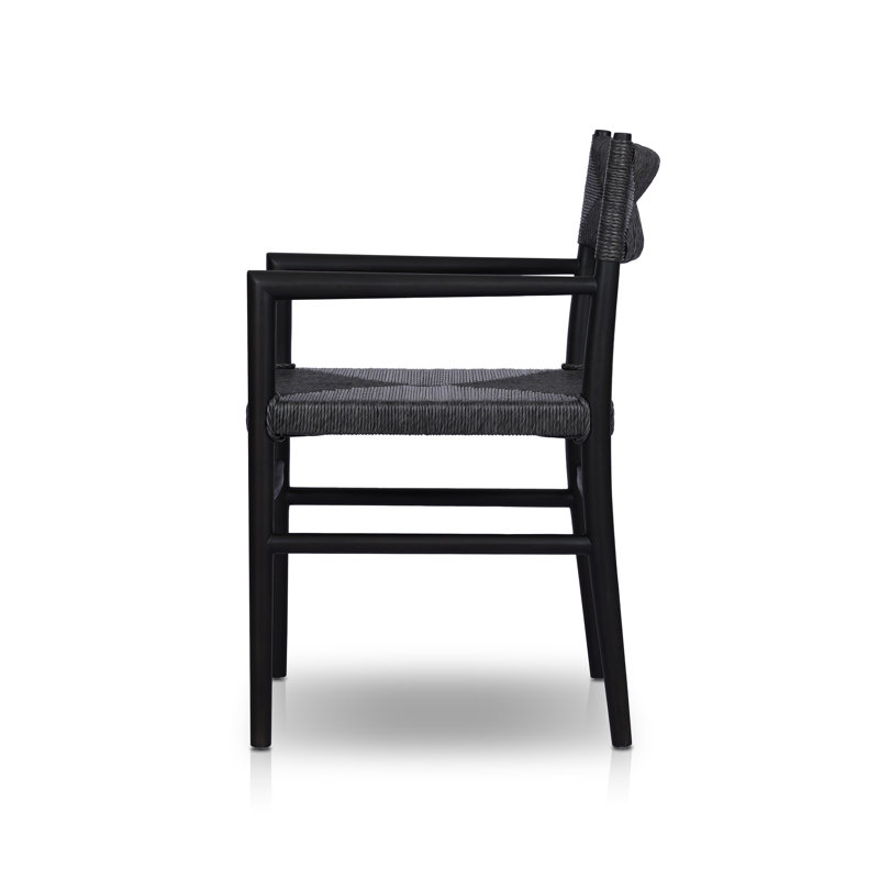 Lomas Outdoor Dining Armchair, Black