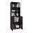 Home 2 Door Bookcase Cronos, 2 Open Shelves And Concealed Storage, Stained Walnut