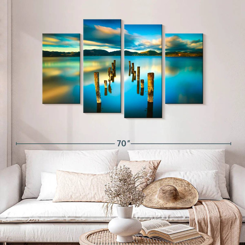 Alvord Massaciuccoli Lake Sunset, 32" H x 52" W