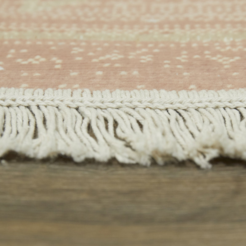 Tapis géométrique recyclé, Rectangle 7 pi 10 po x 10 pi