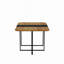 Ensemble de table de salle à manger 7 pièces rectangulaire, plateau de table fixe en grain de bois bicolore et triamine avec 6 chaises en velours, ensemble de table de cuisine moderne pour 6 personnes, idéal pour les petits espaces, appartement-286121693-286121692-286121761