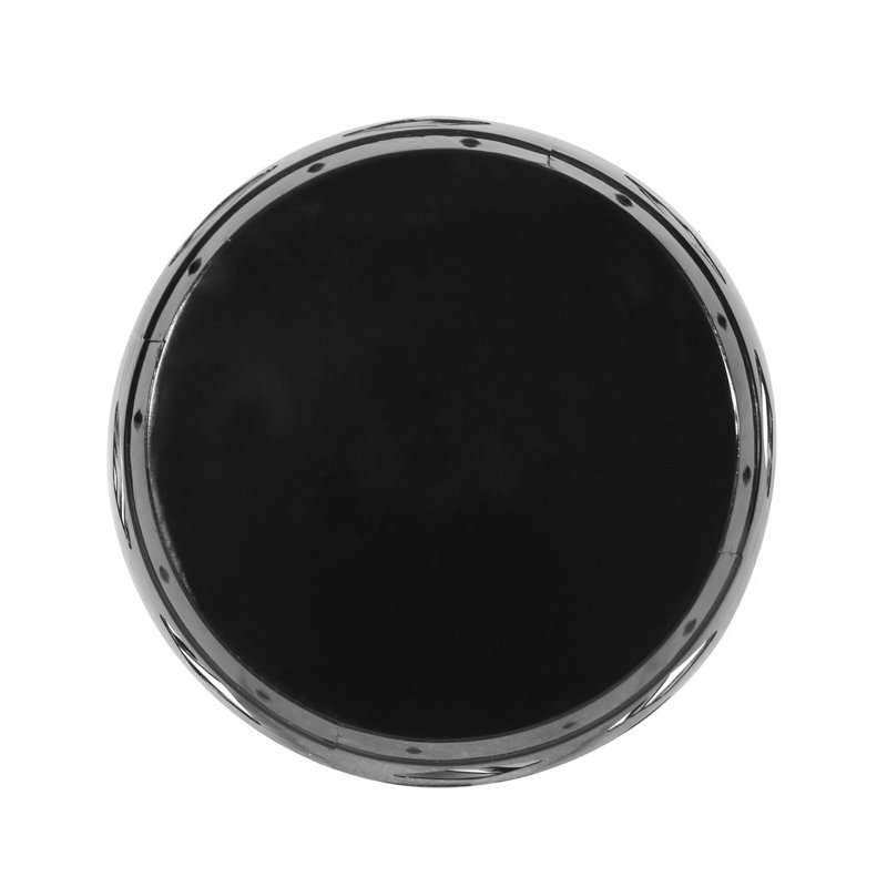Metal End Table -Large, Black