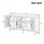 Buffet rustique avec portes décoratives en rotin et espace de rangement spacieux pour le vestibule et le salon-1187455532