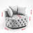 Accent Chair / Classical Barrel Chair for living room / Modern Leisure Sofa Chair-584574342
