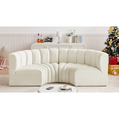 Hiten Upholstered Curved Sectional Reversible