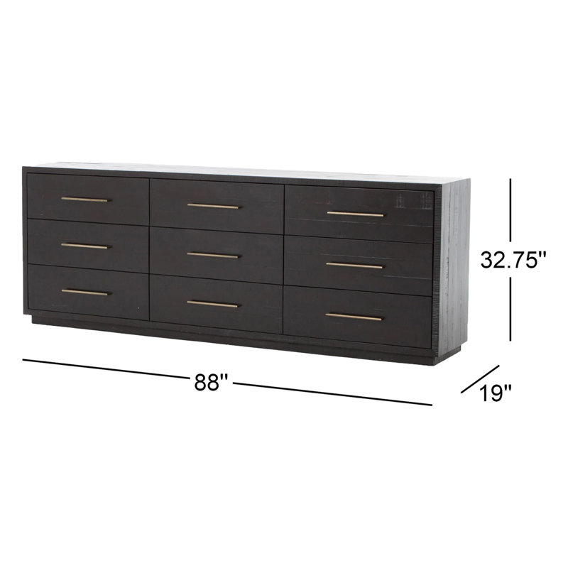 Suki 9 - Drawer Solid Wood Dresser