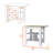 Kitchen Island Pompeya, Three Shelves