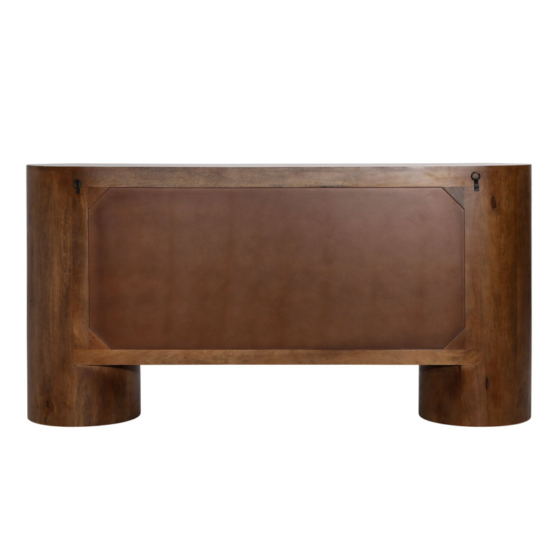 Stephenson 67" Wide Sideboard, Medium Brown
