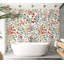 Papier peint botanique - Feuilles de baies rouges-2134609692