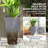 Set Of 3 Tall Planters,Plastic Flower Pots