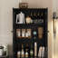  Garde-manger de 71 po avec bibliothèques, meuble télé de style campagnard pour téléviseur de 70 po ou moins Reshod-1202804264