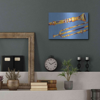Ebern Designs «Old Instruments» par David Chestnutt, art mural en métal