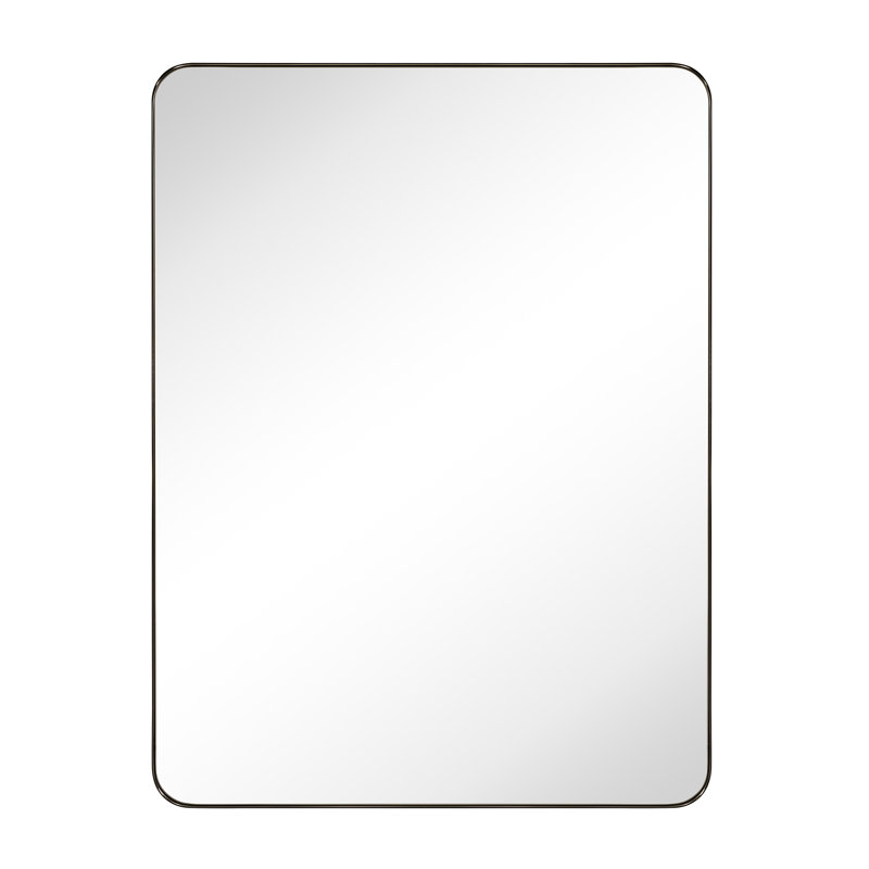 Miroir de salle de bain Kengston, 40 po x 30 po, Bronze frotté à l'huile