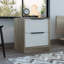 Table de chevet Eter, plateau supérieur, deux tiroirs et tablette ouverte-813560604
