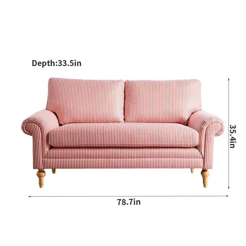 Canapé double rétro 78,7 po