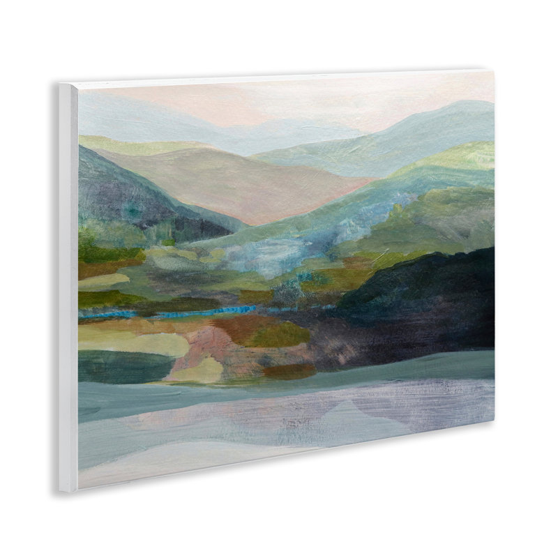 Plaque murale «Misty Morning Mountain Gradient», conception par Farren Lee