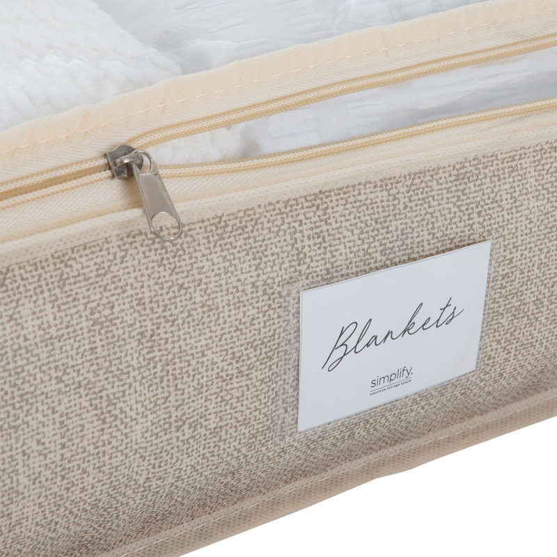 Simplify Fabric Bin, Beige