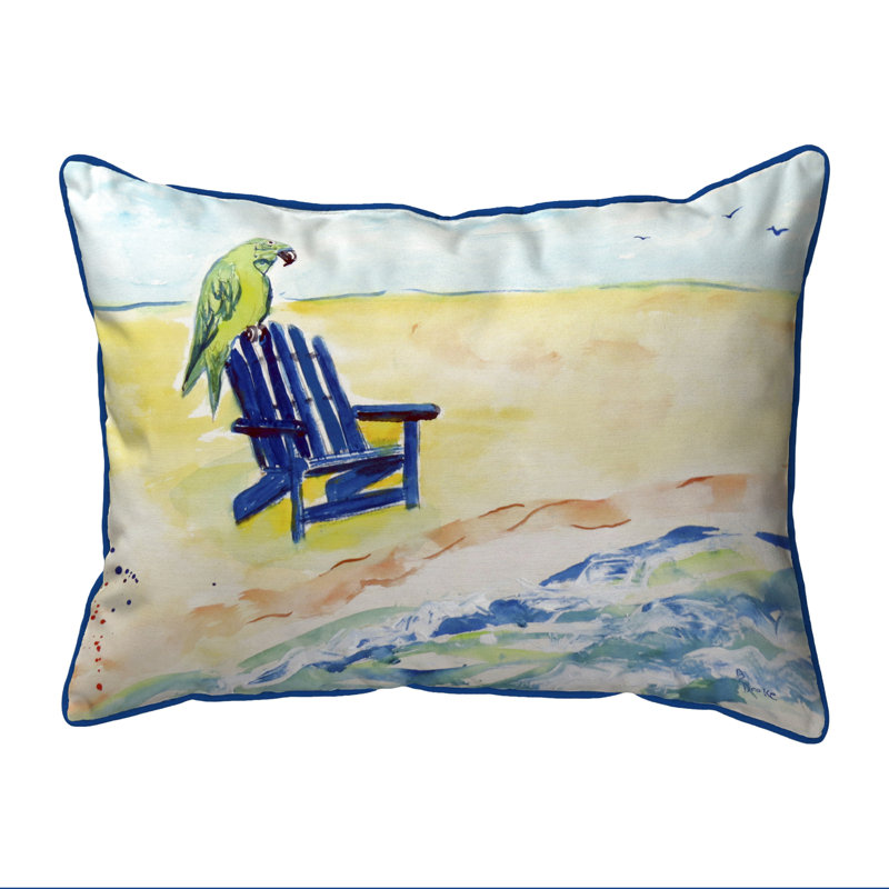 Housse et insert de coussin d'extérieur rectangulaire Parrot and Chair, Grand