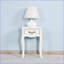 Table basse blanche contemporaine avec pieds incurvés - Gain de place et amp; Vaste espace de rangement pour le salon