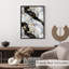 Abstrait, art moderne en marbre noir avec cristaux Geode Crystals VI-1955946653