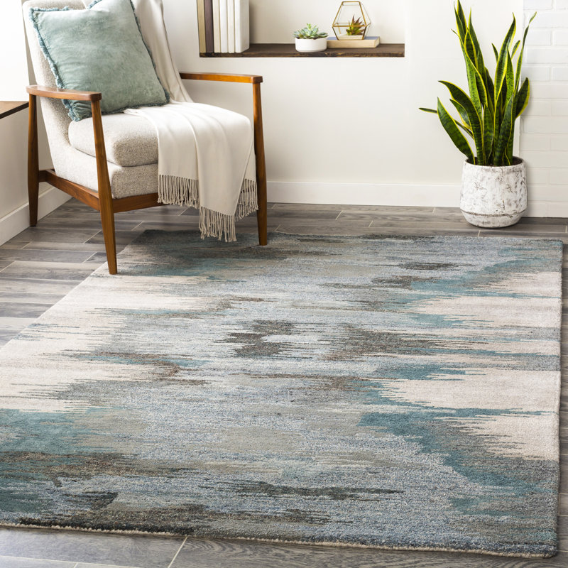 Rochdale Hand Tufted Geometric Indoor Rug, Rectangle 4' x 6'