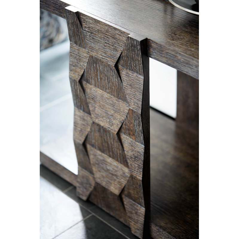 Linea Floor Shelf End Table with Storage