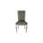 Dedden Retta Silver Faux Leather Upholstered Seat Rectangular Dining Room Set