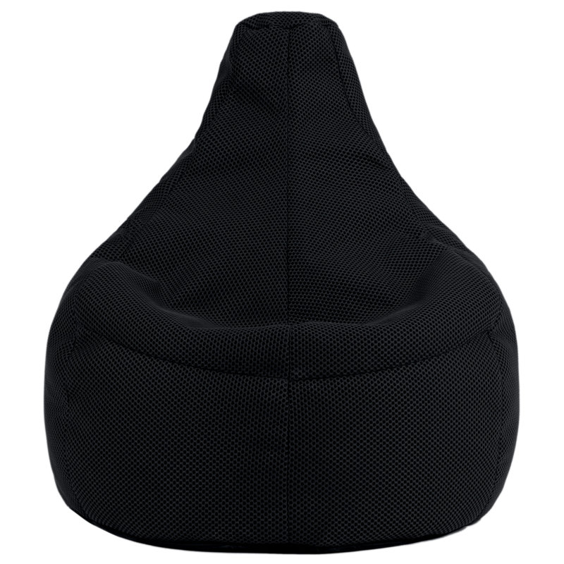 Gaming Performance Mesh Recliner Bean Bag, Black