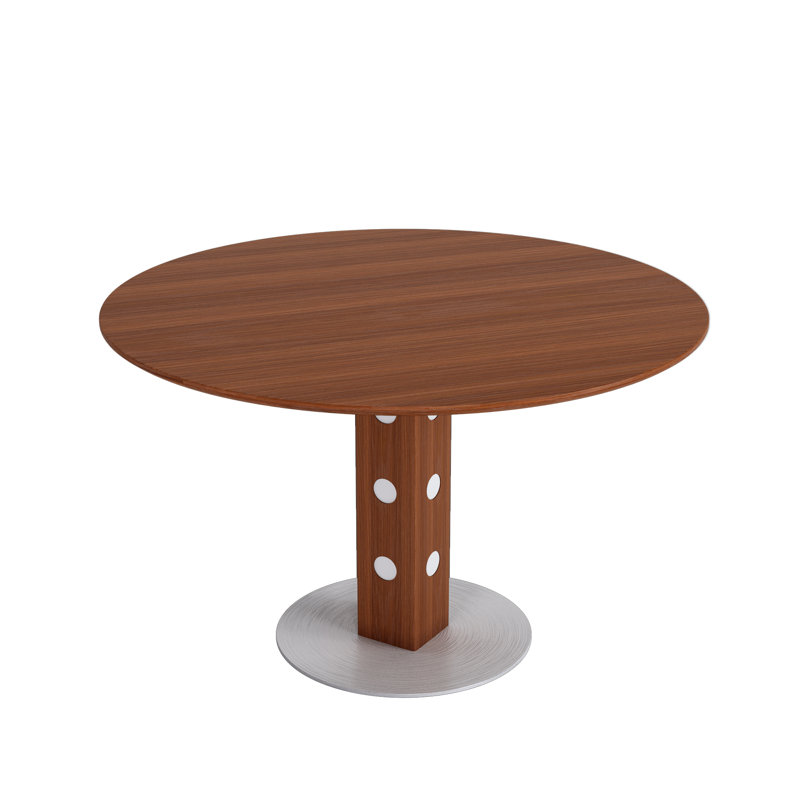 Table de salle à manger en bois massif 39 "pour 2 à 4 personnes Farmhouse, H 29,84 po x L 39,37 po x l 39,37 po, Noyer
