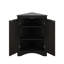 Triangle Bathroom Floor Storage Cabinet With 3 Adjustable Storage Shelves-113930263