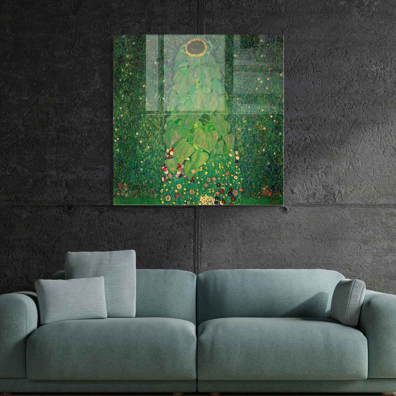 Élégante peinture décorative en verre trempé de 15,7 po x 15,7 po | 100% verre trempé, épaisseur: 0,16 pouce | Parfait pour la décoration intérieure, l'esthétique moderne et l'exposition d'art mural unique
