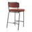 Wyett Upholstered Counter Stool with Metal Frame-2129634912