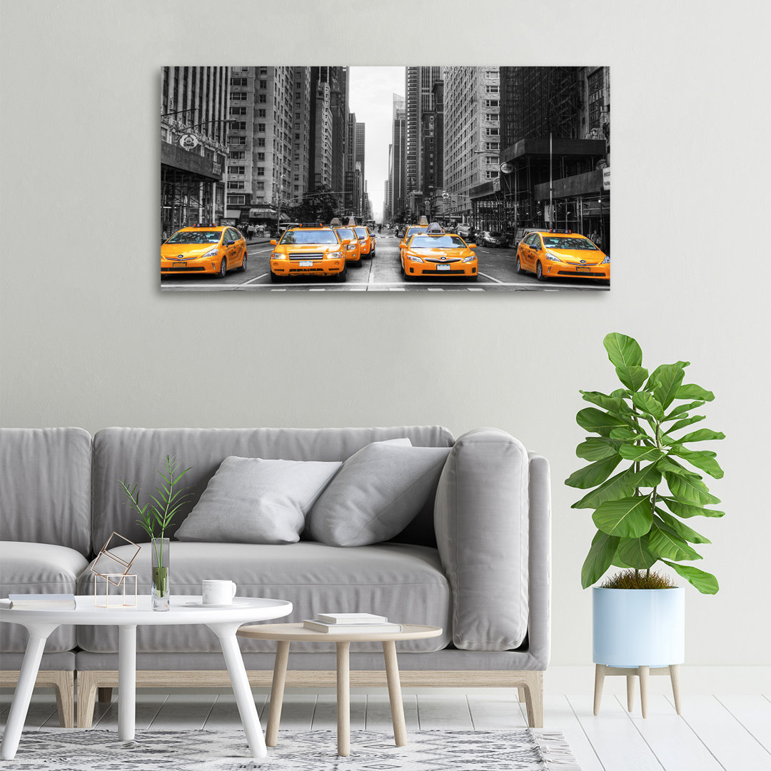 Taxis New York - Ungerahmte Kunstdrucke auf Leinwand